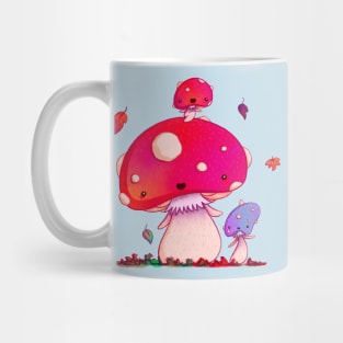 Woodland Mushroom Family Mug